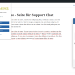 CMS ADMINS Wartungs Plugin mit Support und Chat