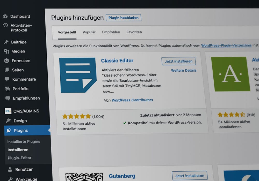 WordPress Update und Aktualisierung