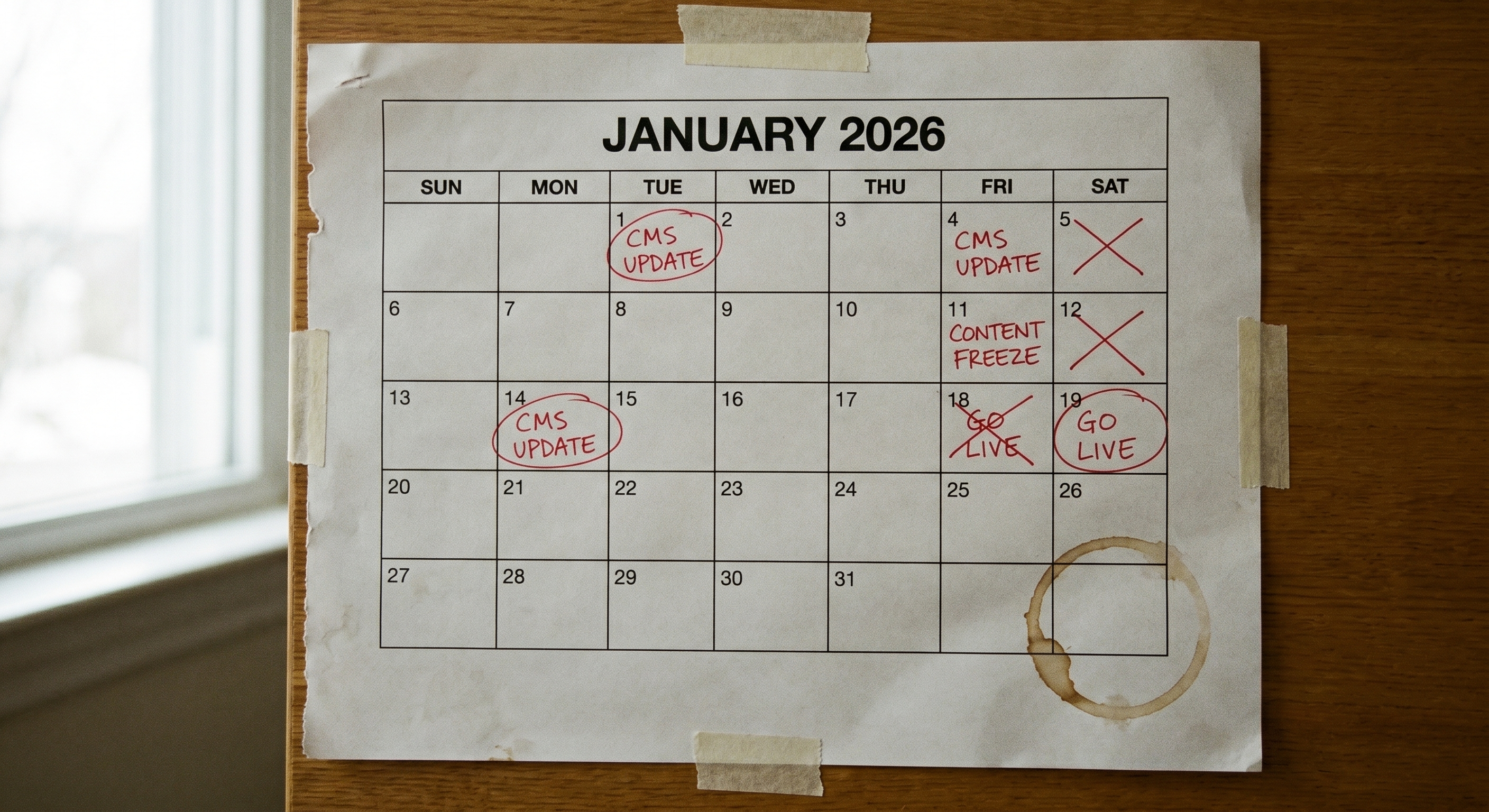 CMS Update Kalender Januar 2026
