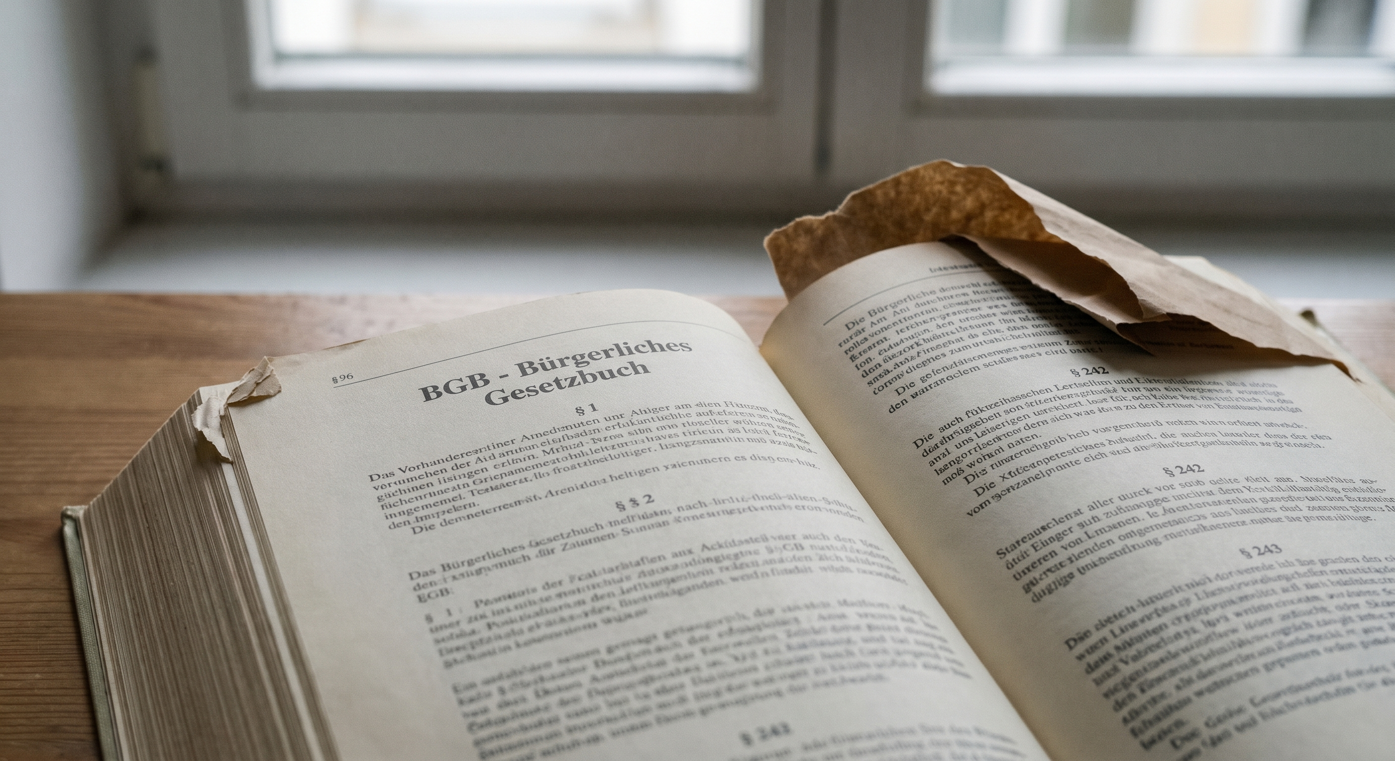 BGB Buch mit Lesezeichen Paragraf 356a