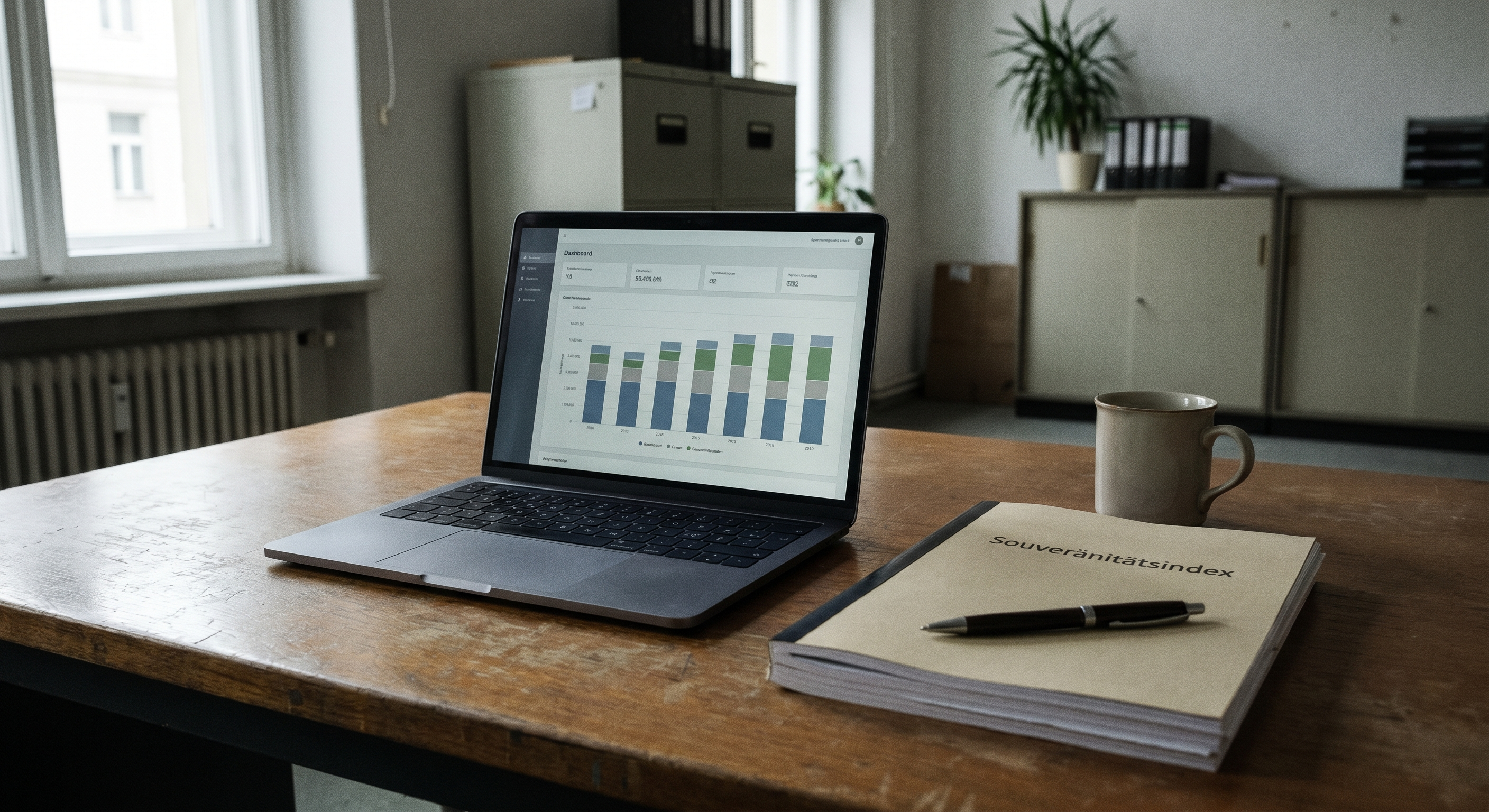 Souveraenitaetsindex Dashboard auf Laptop