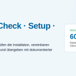 4 Schritte Anfrage Shop-Check Setup Übergabe inklusive Coupon-Code