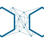 Zwei vernetzte Hexagone in Blau als Symbol fuer den Vergleich zweier IP-Reputationsdatenbanken
