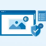 Illustration zur Kennzeichnung KI-generierter Inhalte nach dem EU AI Act auf einer WordPress-Website