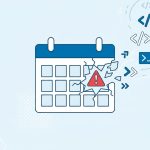 The Events Calendar Sicherheitslücke: aufgebrochener Kalender mit Warnsymbol und Code-Symbolen als Sinnbild für Remote Code Execution