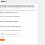 TransparAI Selbsteinschaetzung mit sechs Fragen zu KI-Nutzung und den daraus folgenden Transparenzpflichten
